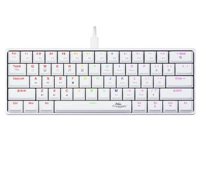 Klawiatura FROGGIEX Polar Strike FX-PC-K1-W RGB Biała